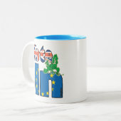 投票(残して下さい) - EU -イギリスの国民投票 ツートーンマグカップ (正面左)