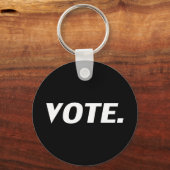 投票 – 白黒 キーホルダー (正面)