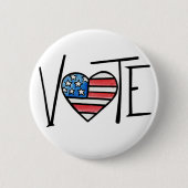投票 缶バッジ (正面)