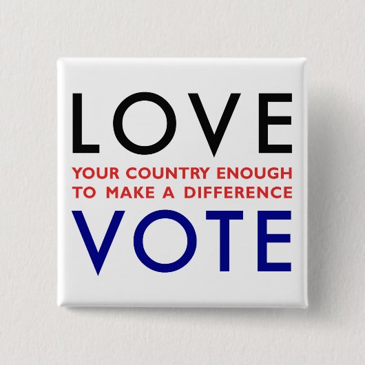 投票! 缶バッジ (正面)