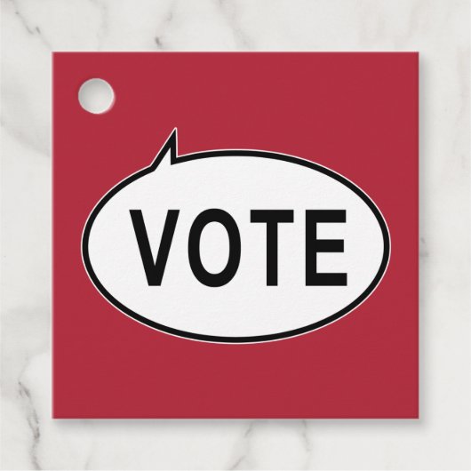 投票 – 赤 フェイバータグ (正面)