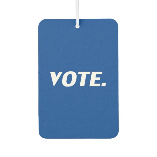 "投票" – 青い白い空気フレッシュナー カーエアーフレッシュナー (正面)