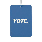 "投票" – 青い白い空気フレッシュナー カーエアーフレッシュナー (裏面)