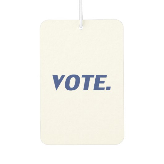 "投票" – 青い白い空気フレッシュナー カーエアーフレッシュナー (正面)