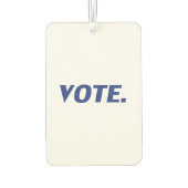 "投票" – 青い白い空気フレッシュナー カーエアーフレッシュナー (裏面)