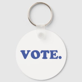 投票 – 青い白 キーホルダー