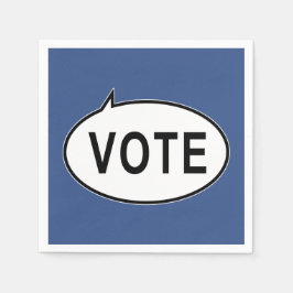 投票 – 青 スタンダードカクテルナプキン