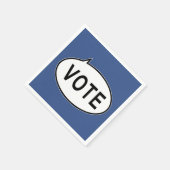 投票 – 青 スタンダードカクテルナプキン (角)