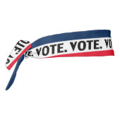 "投票"黒文字、赤白青パターン タイヘッドバンド (回転270)