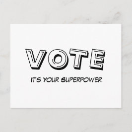 投票:It's Uper Power Postcard(スーパーパワーポストカード) ポストカード