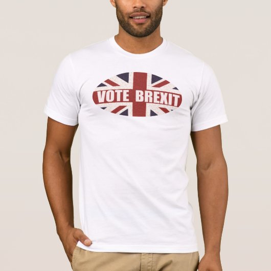 投票BrexitのTシャツ Tシャツ (正面)