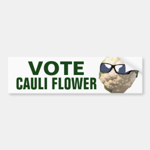 投票Cauliの花 バンパーステッカー