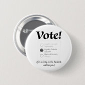 投票II 缶バッジ (正面&裏面)