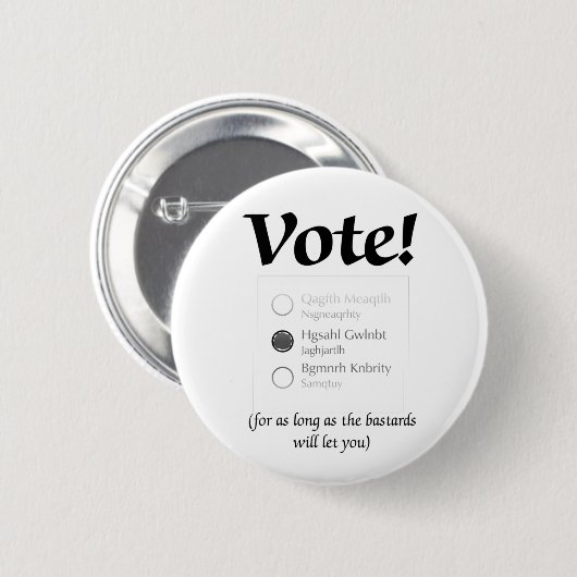 投票II 缶バッジ (正面&裏面)