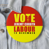 投票Jeremy Corbyn Labor 2019バッジ 缶バッジ (インサイチュ)