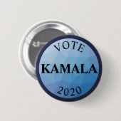 投票Kamalaハリス2020の青 缶バッジ (正面&裏面)