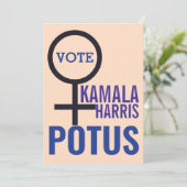 投票Kamala Harris大統領女性記号選挙 招待状 (スタンド正面)