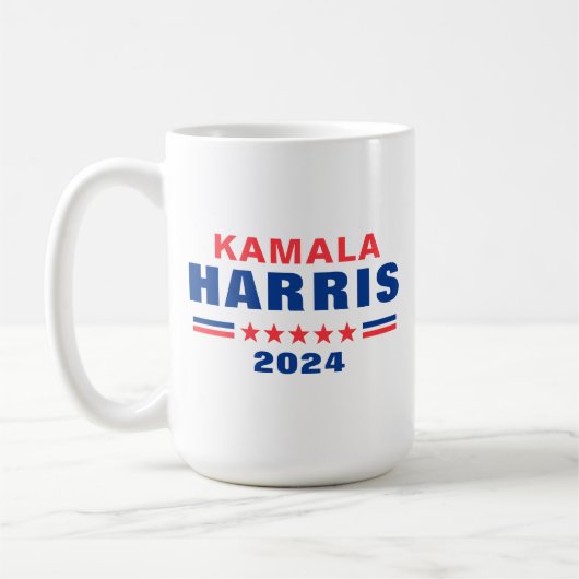 投票Kamala Harris 2024キャンペーンコーヒーマグ コーヒーマグカップ (左)