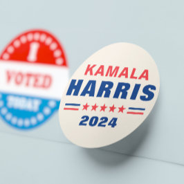 投票Kamala Harris 2024選挙ラウンドステッカー ラウンドシール