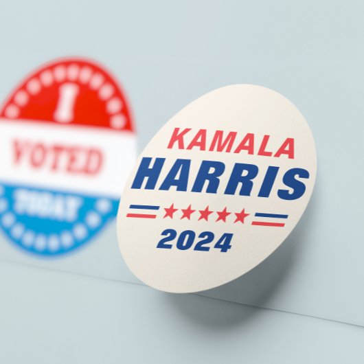 投票Kamala Harris 2024選挙ラウンドステッカー ラウンドシール