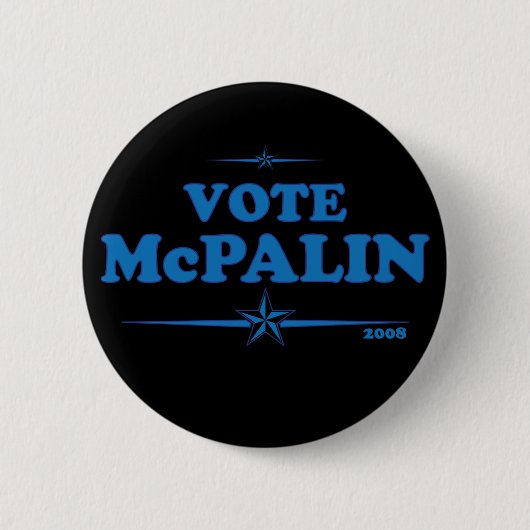 投票McPALINの従軍記章。 McCAIN PALIN 缶バッジ (正面)