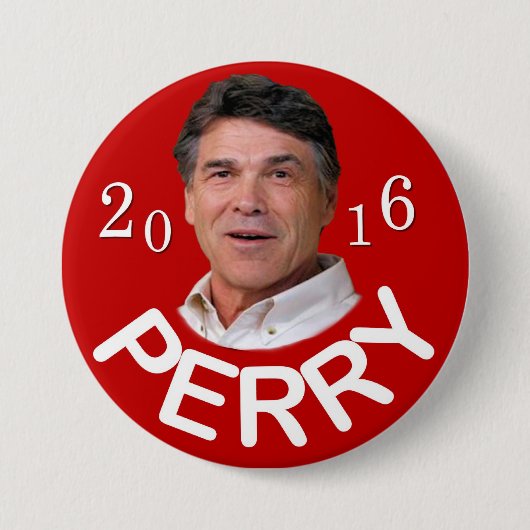 投票Rick Perry 2016年 缶バッジ (正面)