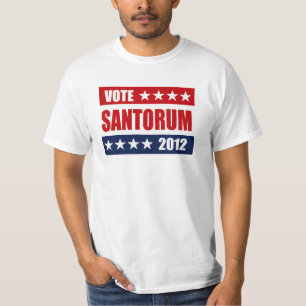 投票SANTORUM 2012印 Tシャツ