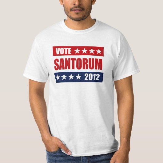 投票SANTORUM 2012印 Tシャツ (正面)