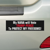 投票TRUMP-PENCEバンパーステッカー バンパーステッカー (車上)