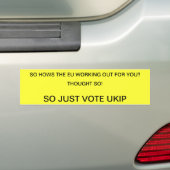投票UKIP バンパーステッカー (車上)