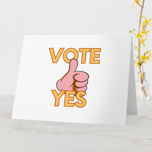 投票yes カード (黄色い花)