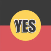 投票yes シール (正面)