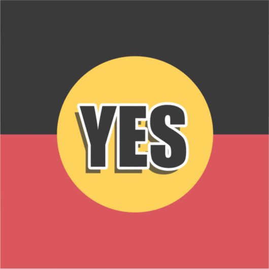 投票yes シール (正面)