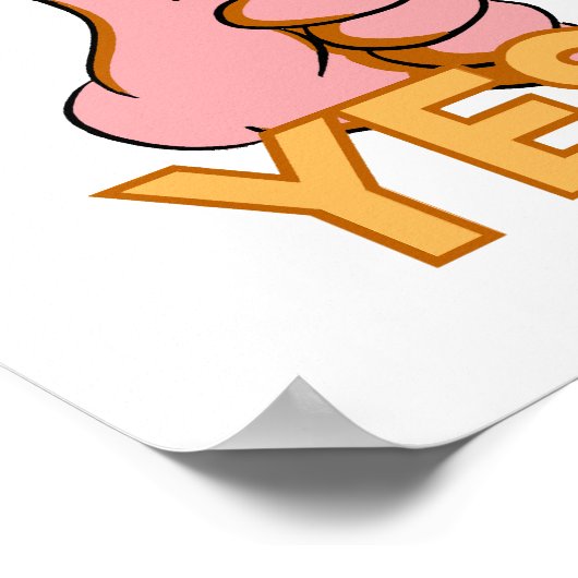 投票yes ポスター (角)