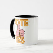 投票yes マグカップ (正面左)