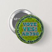 投票YES AB390ボタン 缶バッジ (正面&裏面)