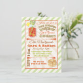 投稿のブ結婚ランチと会話招待状 招待状 (スタンド正面)