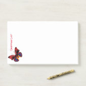 投稿Itメモショッピングリスト赤い蝶 ポストイット (デスク)