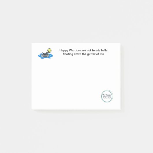 投稿Itメモ – 私たちはテニスボール引用文 ポストイット (正面)