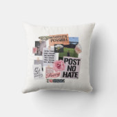 投稿No Hateコラージュ装飾用クッション クッション (裏面)