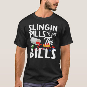 投薬して請求書を支払う薬剤師ファーマック Tシャツ