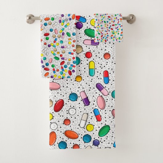 投薬ナース薬局ドクターピルデザイン バスタオルセット (インサイチュ)