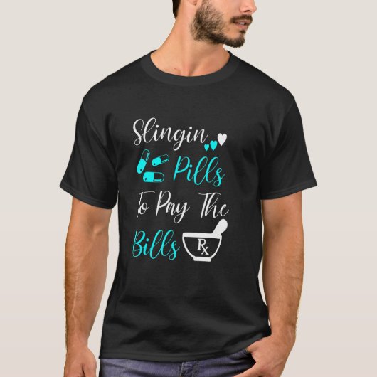 投薬ピルを支払うBills薬剤師ファーマック Tシャツ (正面)