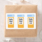 投薬リスト – 毎日のPRN緊急 ラベル (インサイチュ)