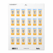 投薬リスト – 毎日のPRN緊急 ラベル (フルシート)