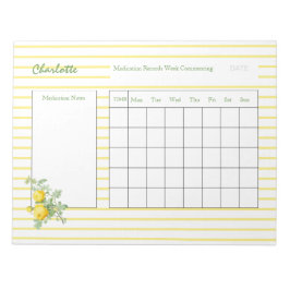 投薬ログシーパーソナライズされたト ノートパッド