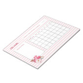 投薬ログシーパーソナライズされたト ノートパッド (アングル)