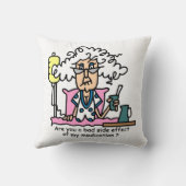 投薬副作用ユーモア クッション (裏面)