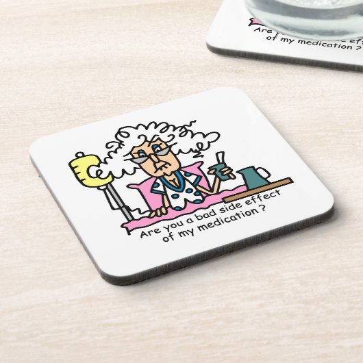 投薬副作用ユーモア コースター (左側)