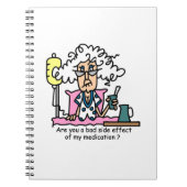 投薬副作用ユーモア ノートブック (正面)
